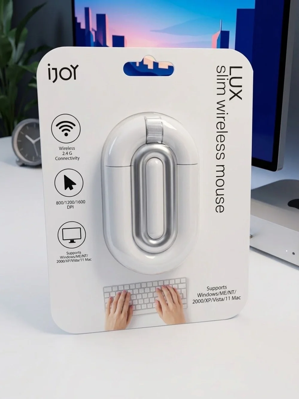 iJoy LUX Slim Wireless Mouse - Silver